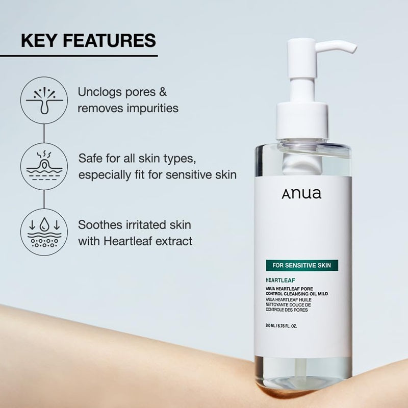 Heartleaf Pore Control Cleansing Oil Mild 200 ml